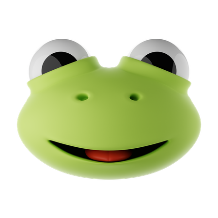 Frog Emoji  3D Icon