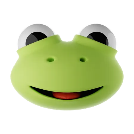 Frog Emoji  3D Icon