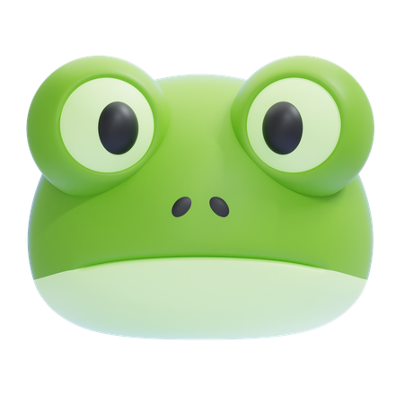 Frog Emoji  3D Icon