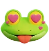 Frog Love Emoji