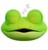 Frog Sleeping Emoji