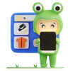 Frogie was looking for products online