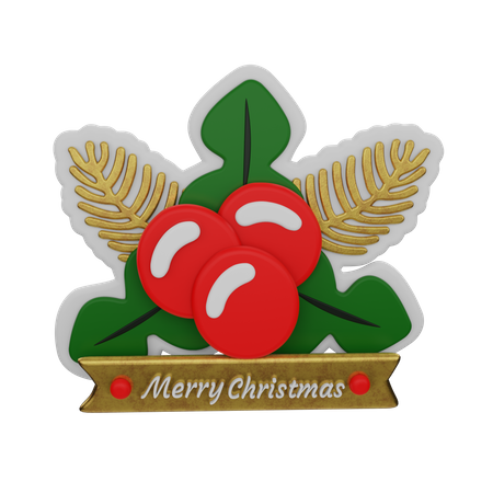 Frohe Weihnachten  3D Sticker