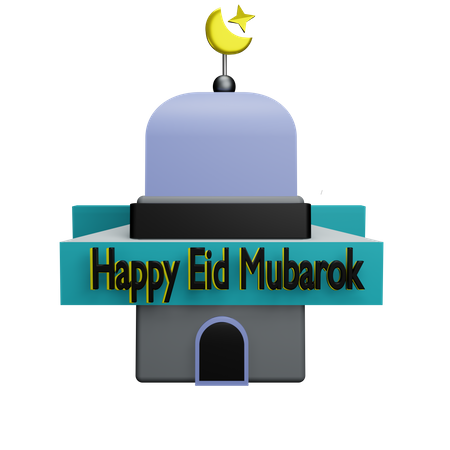 Frohes Eid Mubarak  3D Sticker