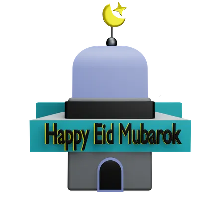 Frohes Eid Mubarak  3D Sticker