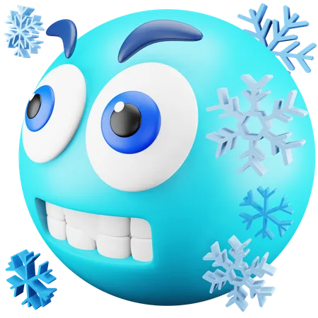 Emoji froid  3D Icon