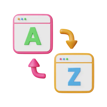 From A To Z  3D Icon