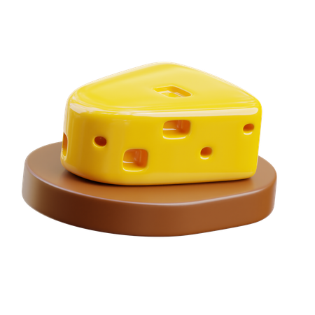 Fromage  3D Icon