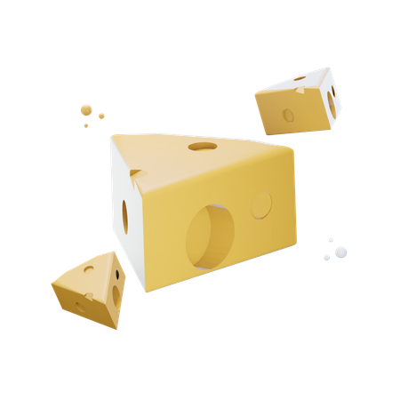 Fromage  3D Icon