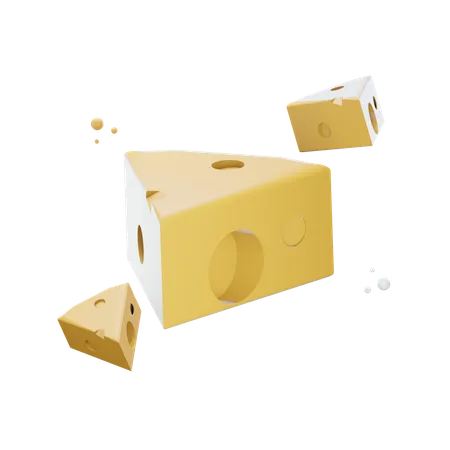 Fromage  3D Icon