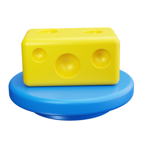 Fromage  3D Icon