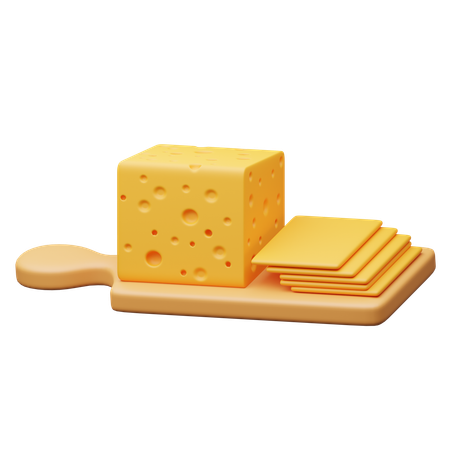 Fromage  3D Icon