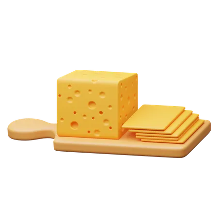 Fromage  3D Icon