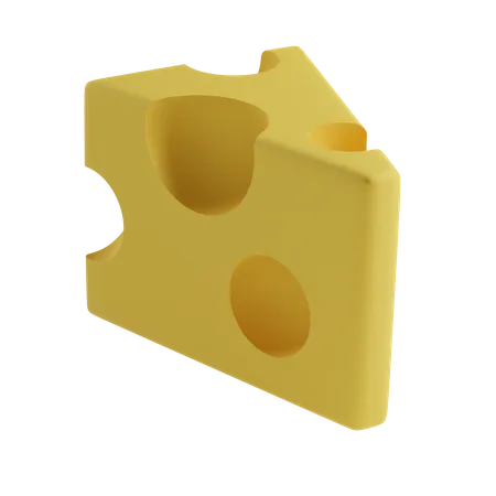 Fromage  3D Illustration