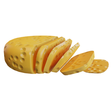 Fromage  3D Icon