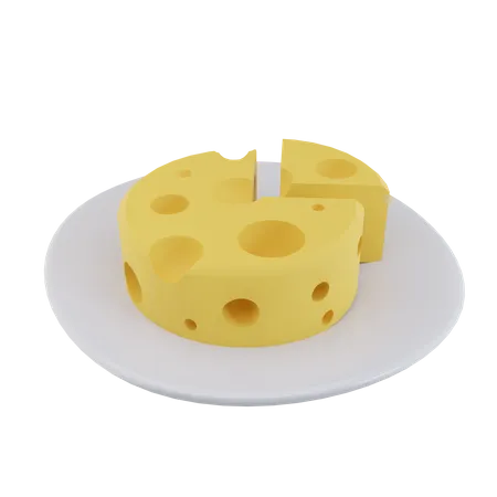 Fromage  3D Icon