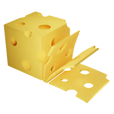 Fromage  3D Icon