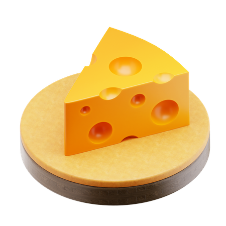 Fromage cheddar  3D Icon