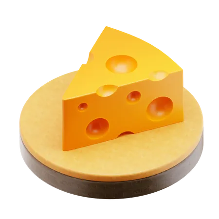 Fromage cheddar  3D Icon