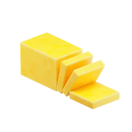 Fromage cheddar  3D Icon