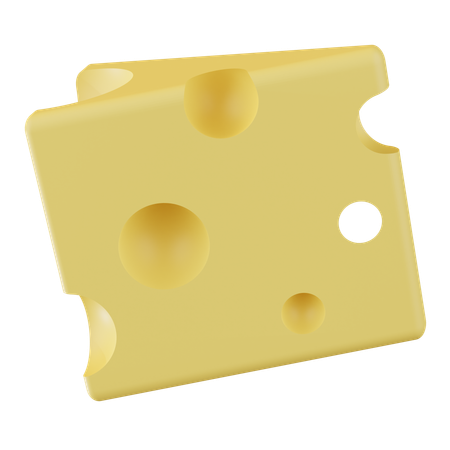 Cube de fromage  3D Icon