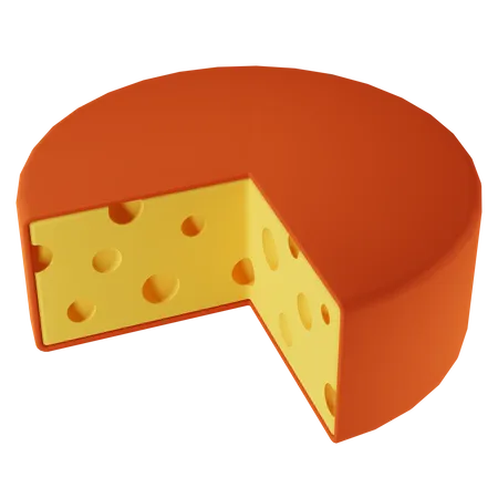 Fromage rouge  3D Icon