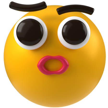 Emoji renfrogné  3D Icon