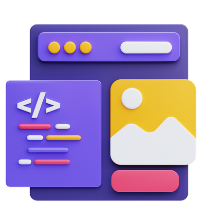 Frontend-Programmierung  3D Icon