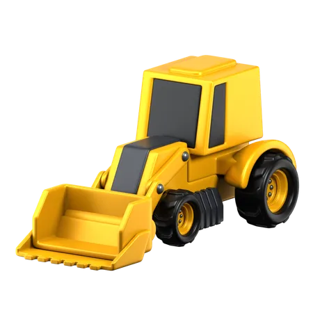 Front Loader 3 D Construction Vehicles Icon 3D Icon