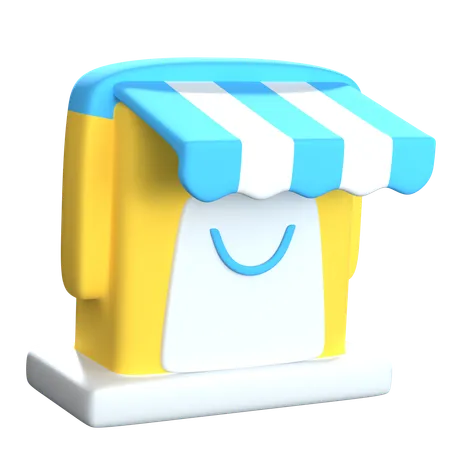 Front Store  3D Icon
