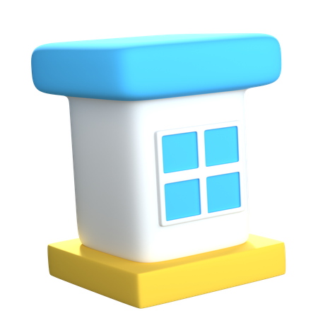 Front Store  3D Icon