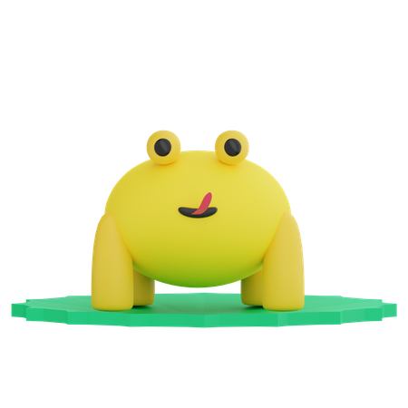 Frosch  3D Illustration