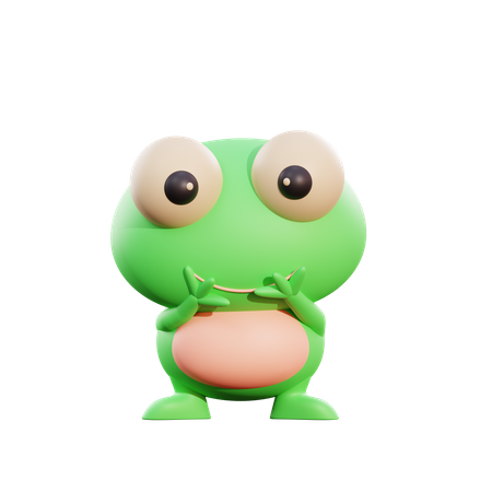 Frosch  3D Illustration