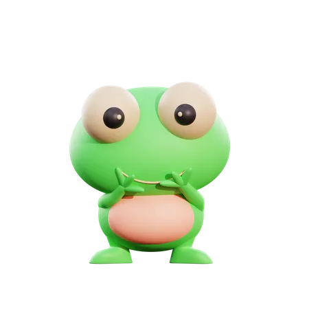 Frosch  3D Illustration