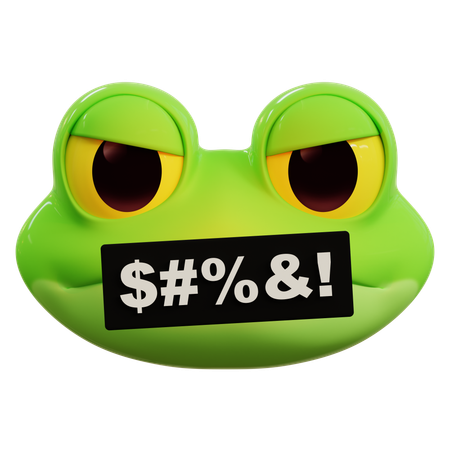 Froschfluch-Emoji  3D Icon