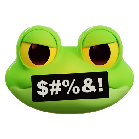 Froschfluch-Emoji  3D Icon