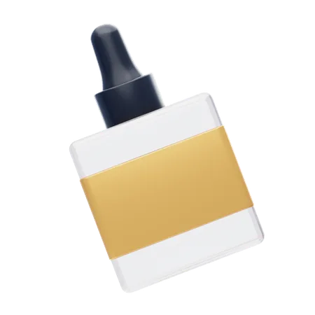 Frosted Glass Dropper Bottle  3D Icon