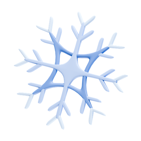 Frostige Schneeflocke  3D Icon