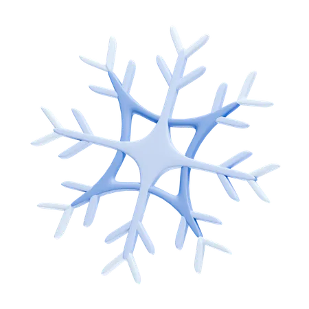 Frostige Schneeflocke  3D Icon