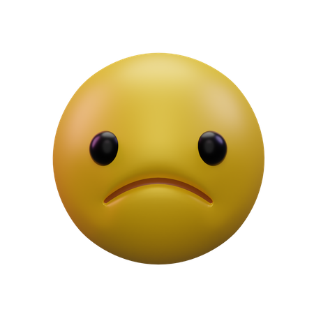 Frowning 3D Icon