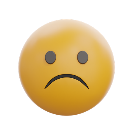Frowning Face  3D Icon