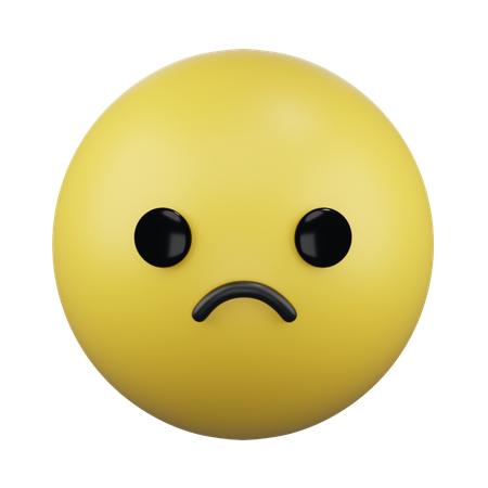 Frowning Face  3D Icon