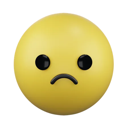 Frowning Face  3D Icon