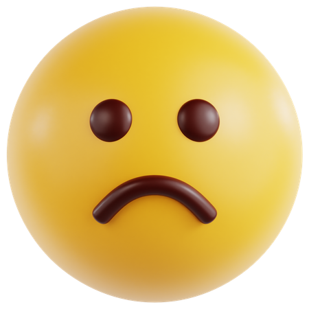 Frowning Face  3D Icon