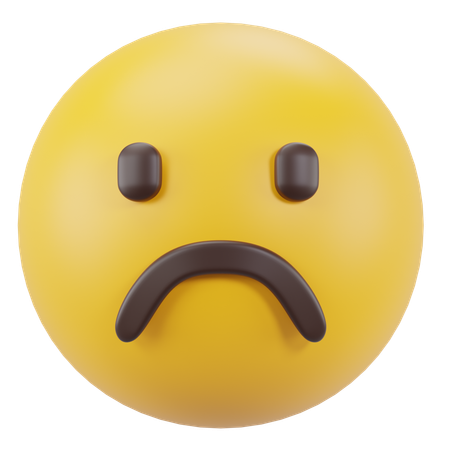 Frowning Face  3D Icon