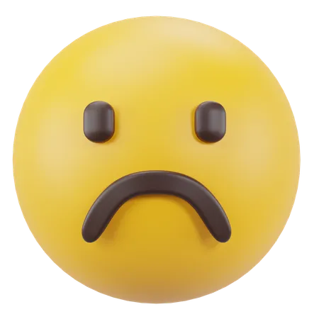 Frowning Face  3D Icon