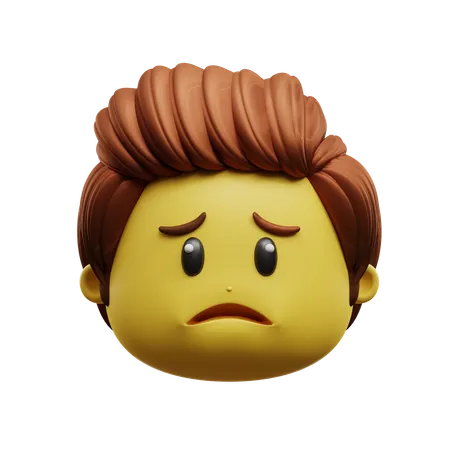 Frowning Face Emoji  3D Icon