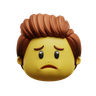 frowning face emoji emoji 3d