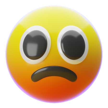 FROWNING FACE EMOJI  3D Icon