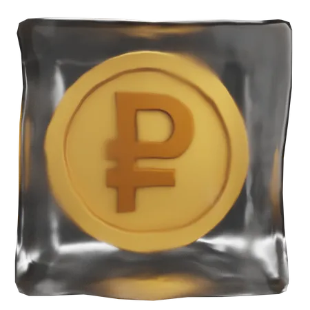 Frozen Asset Ruble  3D Icon